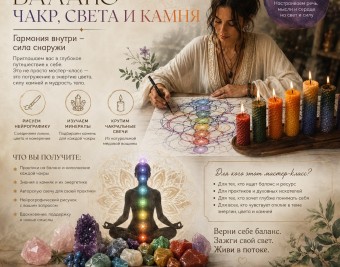 Мастер-класс: "Баланс Чакр, Света и Камня"